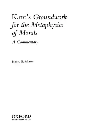 Cover of Kant's Groundwork for the Metaphysics of Morals