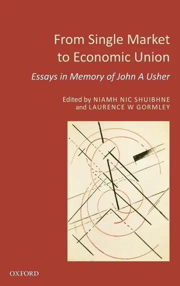 Cover of From Single Market to Economic Union