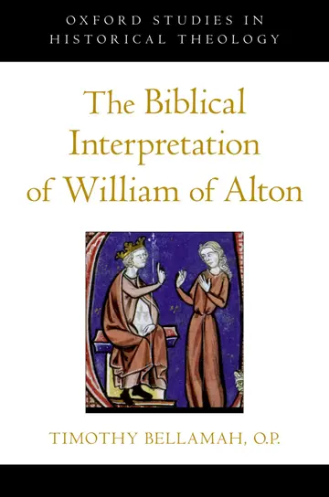 Cover of The Biblical Interpretation of William of Alton