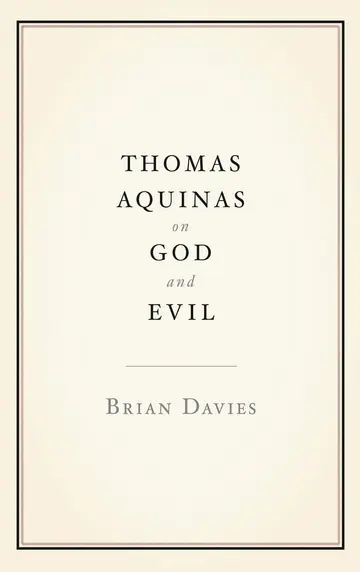 Cover of Thomas Aquinas on God and Evil