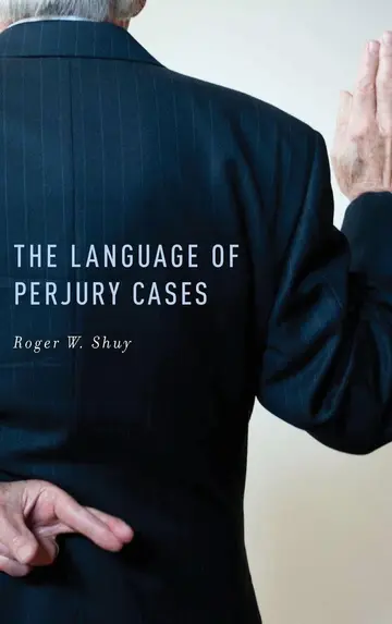 Cover of The Language of Perjury Cases