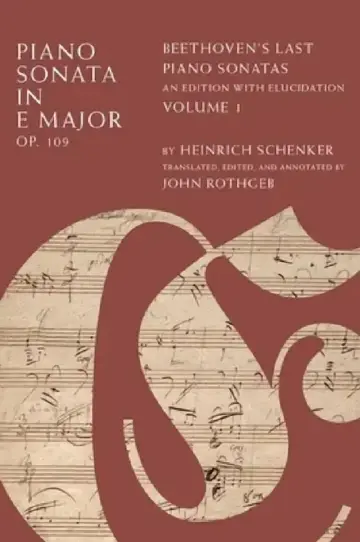 Cover of Piano Sonata in E Minor, Op.109 Vol 1 C