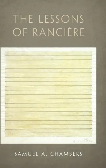 Cover of The Lessons of Rancière