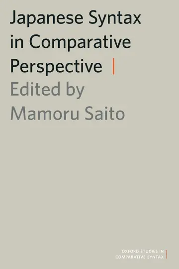 Cover of Japanese Syntax in Comparative Perspective