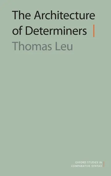 Cover of The Architecture of Determiners