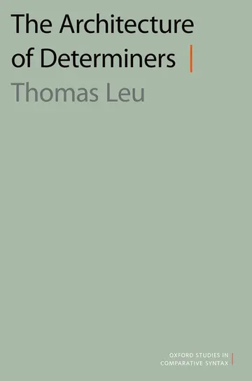 Cover of The Architecture of Determiners