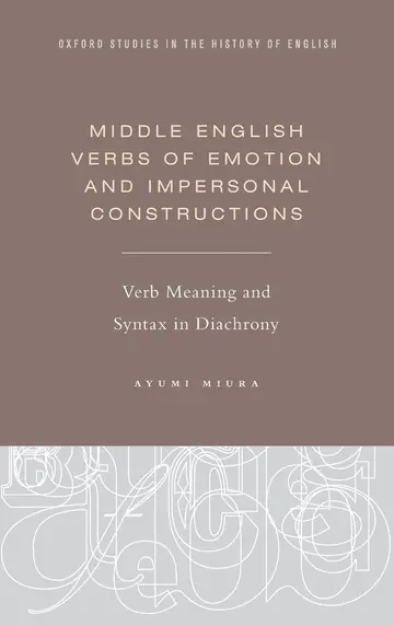 Cover of Middle English Verbs of Emotion and Impersonal Constructions