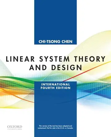 Cover of Linear System Theory and Design