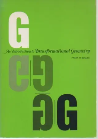 Cover of Introduction to Transformational Geometry