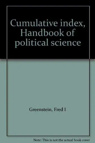 Cover of Cumulative index, Handbook of political science