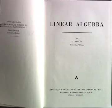Cover of Linear Algebra