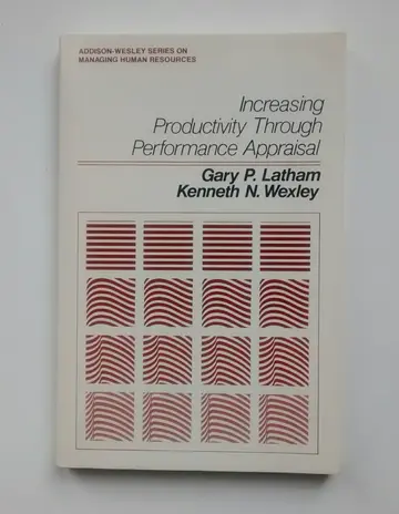 Cover of Increasing Productivity Through Performance Appraisal