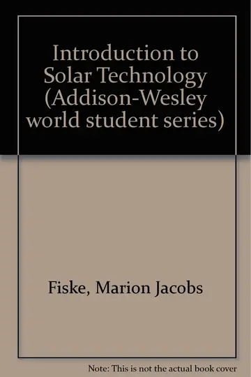 Cover of Introduction to Solar Technology