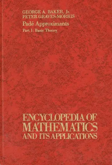 Cover of Pade Approximants. Part 1
