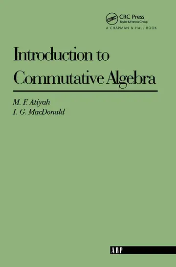 Cover of Introduction to Commutative Algebra