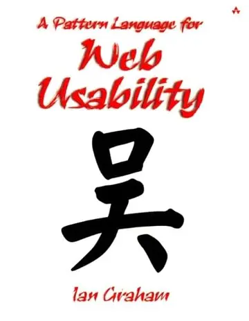 Cover of A pattern language for web usability