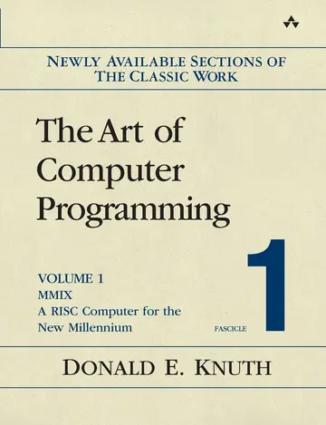 Cover of Art of Computer Programming, Volume 1, Fascicle 1, the
