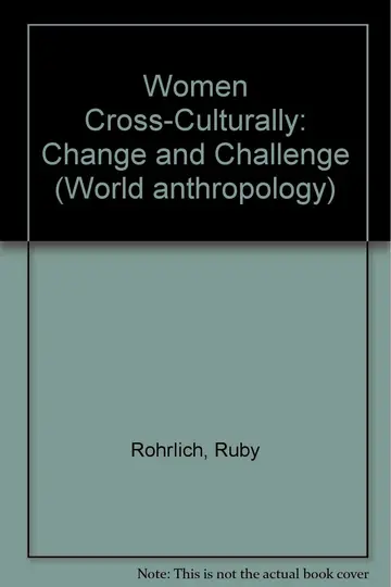 Cover of Women Cross-Culturally