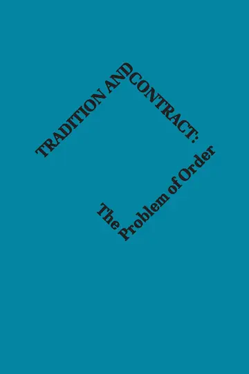 Cover of Tradition and Contract