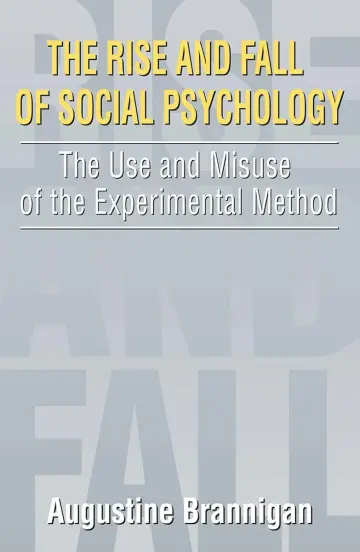 Cover of The Rise and Fall of Social Psychology