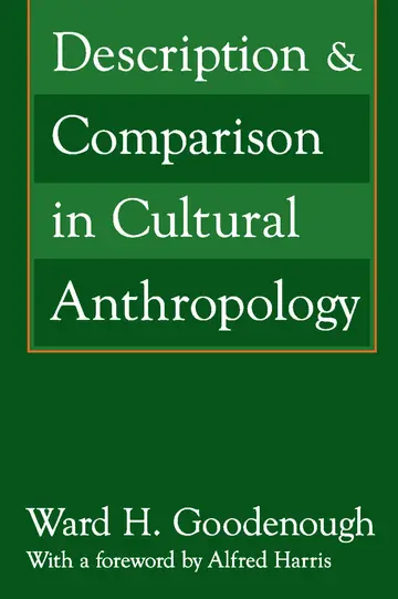 Cover of Description & Comparison in Cultural Anthropology