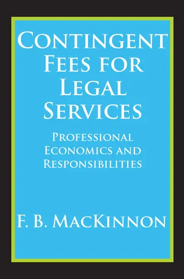 Cover of Contingent Fees for Legal Services