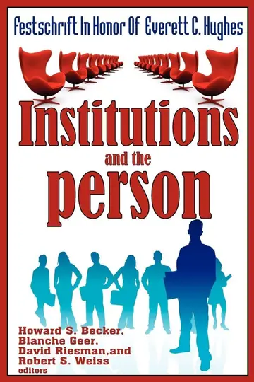 Cover of Institutions and the Person