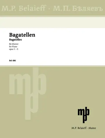 Cover of Bagatellen - Piano - BOOK