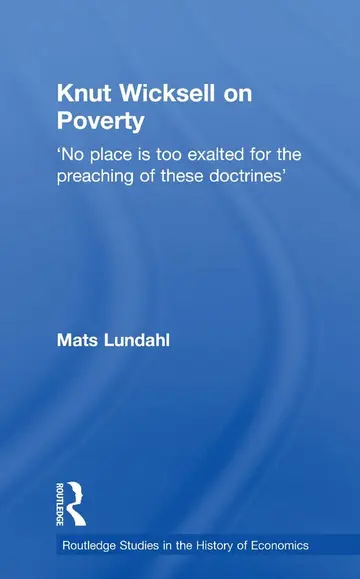 Cover of Knut Wicksell on Poverty