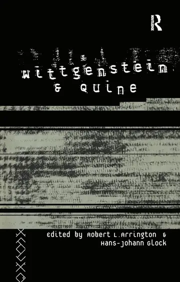 Cover of Wittgenstein and Quine