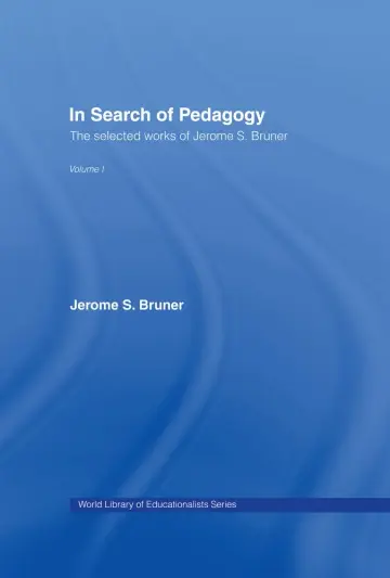 Cover of In Search of Pedagogy Volume I
