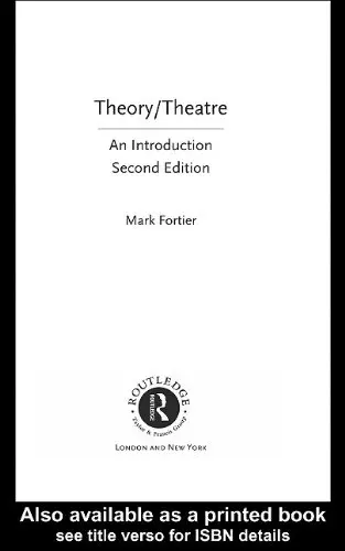 Cover of Theory/Theatre