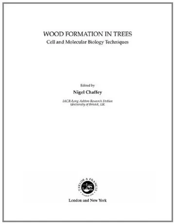 Cover of Wood Formation in Trees