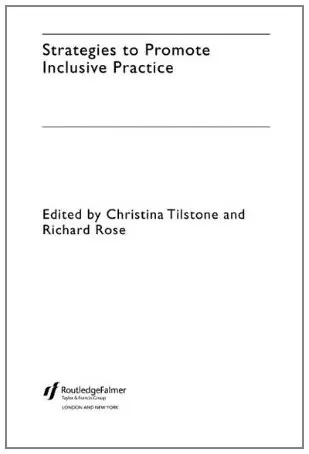 Cover of Strategies to Promote Inclusive Practice