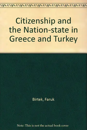 Cover of Citizenship and the Nation-state in Greece and Turkey