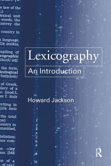 Cover of Lexicography