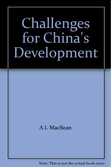 Cover of Challenges for China's Development