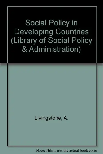 Cover of Social policy in developing countries