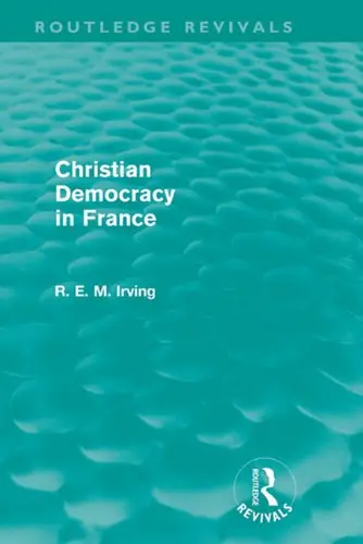Cover of Christian Democracy in France