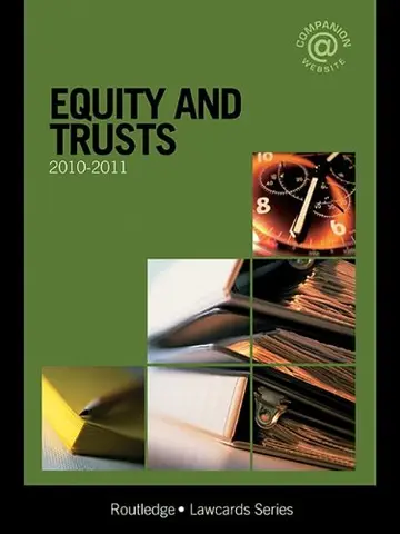 Cover of Equity and Trusts Lawcards 2010-2011