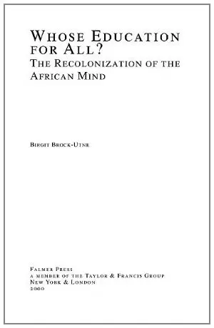 Cover of Whose Education for All?