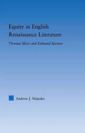 Cover of Equity in English Renaissance Literature