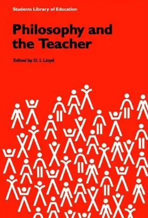 Cover of Philosophy and the Teacher