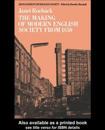 Cover of The Making of Modern English Society from 1850