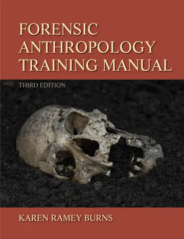 Cover of Forensic Anthropology Training Manual