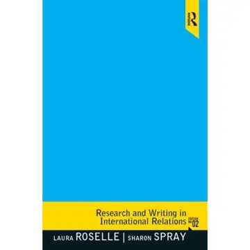 Cover of Research and Writing in International Relations