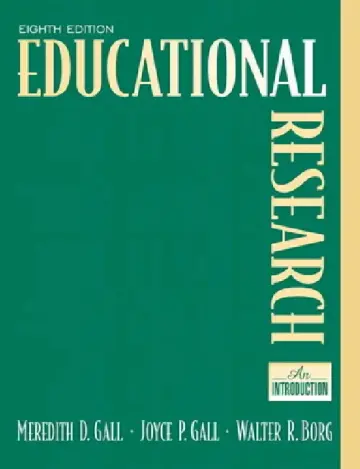 Cover of Educational Research