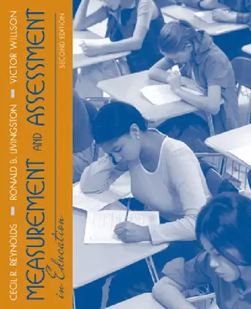 Cover of Measurement and Assessment in Education