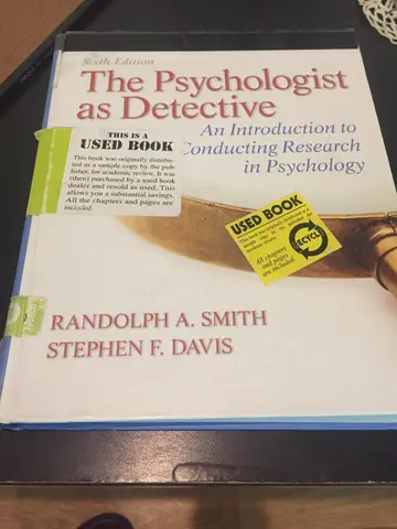 Cover of The Psychologist as Detective