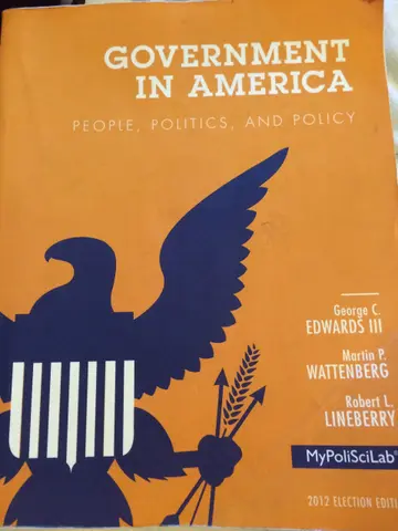 Cover of Government in America